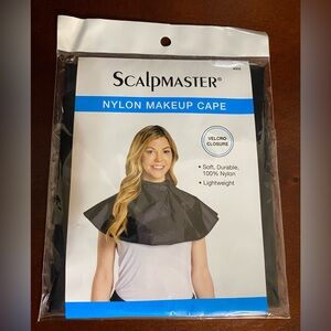 Nylon Makeup Cape - Black